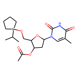 Thymidine, 3'-O-acetyl, 5'-O-cyclotetramethylene-isopropylsilyl
