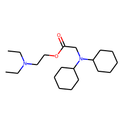 Beta-diethylamino ethyl ester of dicyclohexylamino acetic acid
