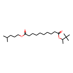 Sebacic acid, 3,3-dimethylbut-2-yl isohexyl ester