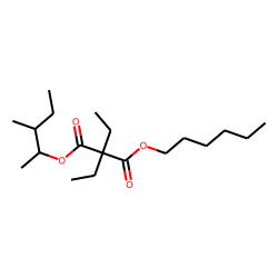 Diethylmalonic acid, hexyl 3-methylpent-2-yl ester