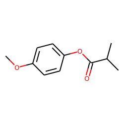 2-Methylpropionic acid, 4-methoxyphenyl ester