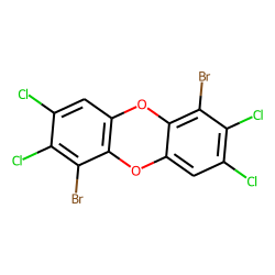 Dibenzodioxin, 1,6-dibromo-, 2,3,7,8-tetrachloro-