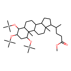 Cholanoic acid, 1,3,4-trihydroxy, methyl ester, TMS