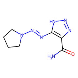 1H-1,2,3-triazole-4-carboxamide, 5-(1-pyrrolidinylazo)-