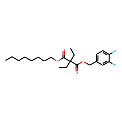 Diethylmalonic acid, 3,4-difluorobenzyl octyl ester