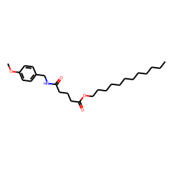 Glutaric acid, monoamide, N-(4-methoxybenzyl)-, dodecyl ester