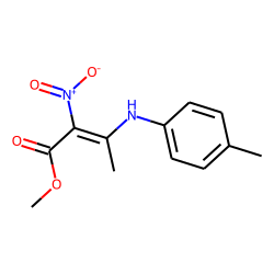 (Z)-3-(p-Methylphenylamino)-2-nitrocrotonic acid methyl ester