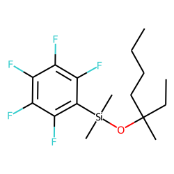 3-Methylheptan-3-ol, dimethylpentafluorophenylsilyl ether