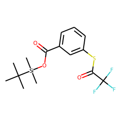Benzoic acid, 3-trifluoroacetylthio-, tert.-butyldimethylsilyl ester