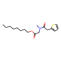 Sarcosine, N-(2-thiophenylacetyl)-, octyl ester