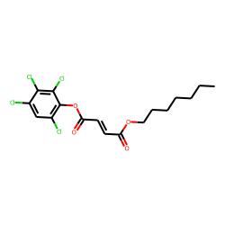 Fumaric acid, heptyl 2,3,4,6-tetrachlorophenyl ester