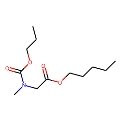 Glycine, N-methyl-n-propoxycarbonyl-, pentyl ester