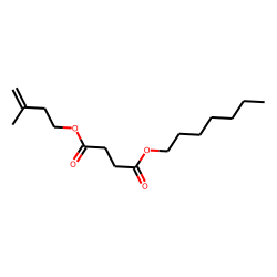Succinic acid, heptyl 3-methylbut-3-enyl ester