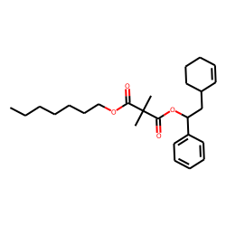 Dimethylmalonic acid, heptyl 1-phenyl-2-(cyclohex-2-enyl)ethyl ester