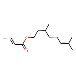 2-Butenoic acid, 3,7-dimethyl-6-octenyl ester