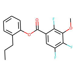 3-Methoxy-2,4,5-trifluorobenzoic acid, 2-propylphenyl ester