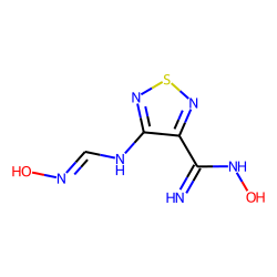 1,2,5-Thiadiazole-3-carboxamidoxime, 4-(hydroxyiminomethylamino)-