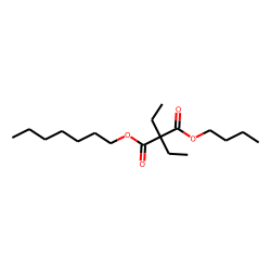 Diethylmalonic acid, butyl heptyl ester