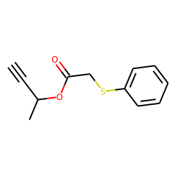 (Phenylthio)acetic acid, but-3-yn-2-yl ester