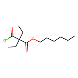 Diethylmalonic acid, monochloride, hexyl ester