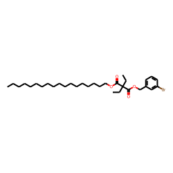 Diethylmalonic acid, 3-bromobenzyl octadecyl ester