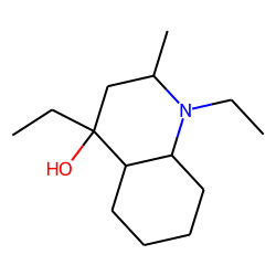 4-Quinolinol,1,4-diethyldecahydro-2-methyl-(2«alpha»,4«beta»,4a«alpha»,8a«beta»)