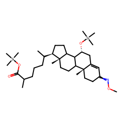 7.alpha.-hydroxy-3-oxo-4-cholestenoate, O-methyloxime, TMS (2)