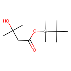 3-Hydroxyisovaleric acid, mono-TBDMS # 1