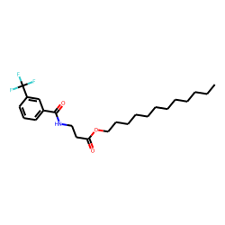«beta»-Alanine, N-(3-trifluoromethylbenzoyl)-, dodecyl ester