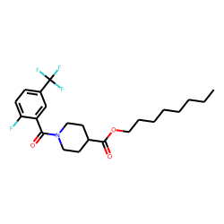 Isonipecotic acid, N-(2-fluoro-5-trifluoromethylbenzoyl)-, octyl ester