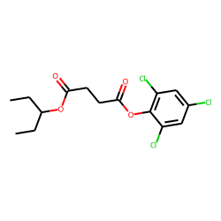 Succinic acid, 2,4,6-trichlorophenyl 3-pentyl ester