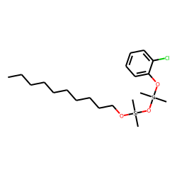 Silane, dimethyl(dimethyl(2-chlorophenoxy)silyloxy)decyloxy-