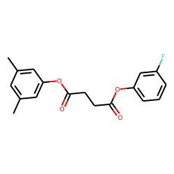 Succinic acid, 3,5-dimethylphenyl 3-fluorophenyl ester