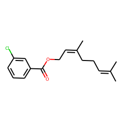 (E)-3,7-Dimethylocta-2,6-dienyl 3-chlorobenzoate