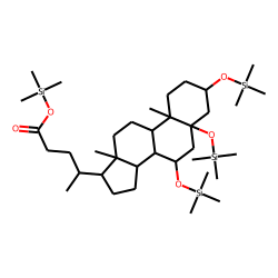 3«alpha»,5«beta»,7«beta»-trihydroxy-5«beta»-cholan-24-oic acid, TMS