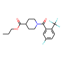 Isonipecotic acid, N-(3-fluoro-6-trifluoromethylbenzoyl)-, propyl ester