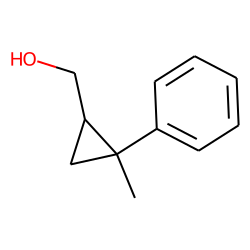 cis-Hydroxymethylcyclopropane, 2-methyl-2-phenyl