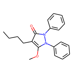 3-Pyrazolin-5-one, 4-butyl-1,2-diphenyl-3-methoxy-
