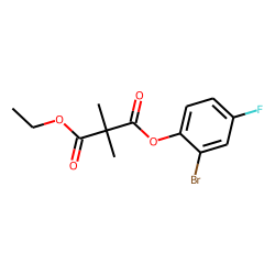 Dimethylmalonic acid, 2-bromo-4-fluorophenyl ethyl ester