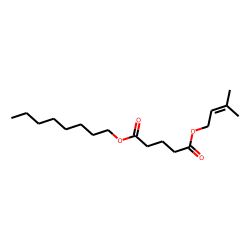 Glutaric acid, 3-methylbut-2-enyl octyl ester