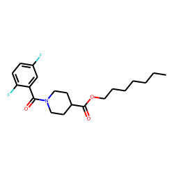 Isonipecotic acid, N-(2,5-difluorobenzoyl)-, heptyl ester