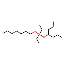 Silane, diethylheptyloxy(4-heptyloxy)-