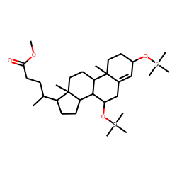 3-«beta»,7-«alpha»-Dihydroxy-4-cholenoic acid, methyl ester, TMS