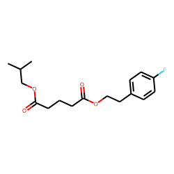Glutaric acid, 2-(4-fluorophenyl)ethyl isobutyl ester