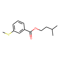 Benzoic acid, 3-(methylthio)-, 3-methylbutyl ester