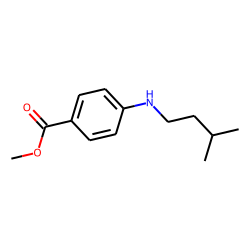 Benzoic acid, 4-(3-methylbutyl)amino-, methyl ester