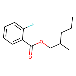 2-Fluorobenzoic acid, 2-methylpentyl ester