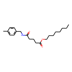 Glutaric acid, monoamide, N-(4-methylbenzyl)-, octyl ester