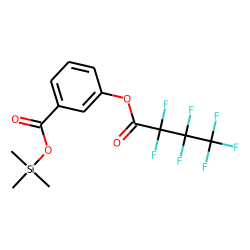 Benzoic acid, 3-heptafluorobutyryloxy-, trimethylsilyl ester