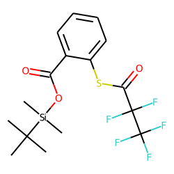 Benzoic acid, 2-pentafluoropropionylthio-, tert.-butyldimethylsilyl ester